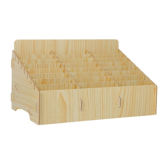 WASHWEPE Classroom Cell Phone Holder Wood 1Pcs 12.6X7.9X7.1In