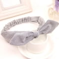 thumbnail image 4 of Women's Headband Fashion Elastic Rabbit Ears Head Wrap Hair Band Hair Accessories, 4 of 7