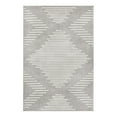 thumbnail image 3 of Unique Loom Kai Collection Area Rug - Warrior (4' x 6' Rectangle Gray and Ivory), 3 of 7
