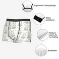 thumbnail image 4 of KLL Rabbit And Flower Men's Cotton Boxer Briefs Underwear-Large, 4 of 8