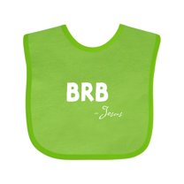 Inktastic Easter Brb Jesus Boys or Girls Baby Bib