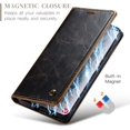 thumbnail image 7 of Leather Case for Samsung Galaxy S24 Plus Card Slot Folio Flip Wallet Case for Samsung Galaxy S24 Plus Premium PU Magnetic Kickstand Cover Soft TPU Inner Case Brown, 7 of 7
