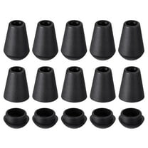 Uxcell 20Pack Plastic Cord Lock Bell End Stopper Cord End Lock Rope Fastener, Black