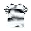 thumbnail image 2 of Byoo Toddler Boys' Crew Neck T-Shirt Cartoon Car Striped Short Sleeved T Shirt Tee Top, 2 of 7