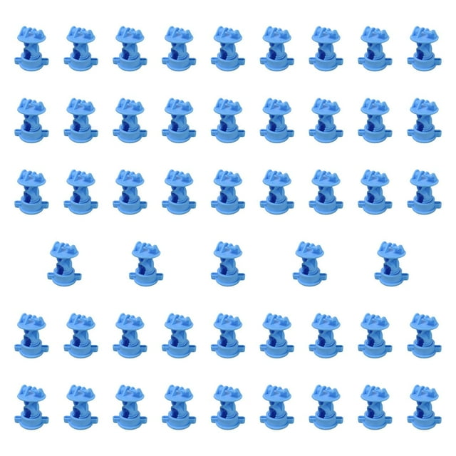 S SERENABLE 50Pcs Electric Fence Insulators for 9.5mmdiameter Middle Rod Easy to Install DIY Blue