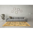 thumbnail image 3 of Ahgly Company Indoor Square Abstract Brown Modern Area Rugs, 6' Square, 3 of 4