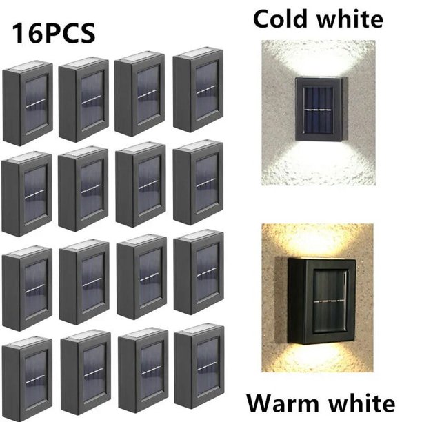 Lámpara de pared LED Solar impermeable para exteriores, iluminación luminosa arriba y abajo, Sensor, farolas, jardín, balcón, patio, luces de decoración