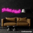 thumbnail image 2 of Craftnamesign It's Shot Clock Neon Sign for Bedroom Bar Office Space Wall Art, 2 of 4