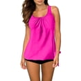 thumbnail image 2 of FDGIU ‌‌‌‌‌‌Women's Blouson Tankini Top Loose Fit Modest Swim Top Comfortable Banded Bottom Bathing Suit Top for Beach Pool Summer Outfits, 2 of 7