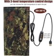 thumbnail image 3 of Alfombrilla calefactora para reptiles Honeyhouse, alfombrilla calefactora USB con termostato de 3.ª velocidad, almohadilla eléctrica ajustable para mascotas pequeñas o reptiles, tortugas, serpientes,, 3 of 5