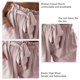 thumbnail image 4 of Pantalones cortos casuales de mujer de moda elástico de cintura alta pantalones cortos de verano de mujer, 4 of 5