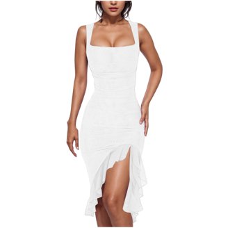 revolve asymmetrical dress Strapless Asymmetrical Maxi Dress main image 1
