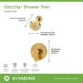 thumbnail image 7 of Symmons 6791STN15TRM Identity Hydromersion Shower Only Trim Package - Nickel, 7 of 7