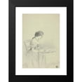 thumbnail image 2 of Elizabeth Murray 18x24 Black Modern Framed Museum Art Print Titled - Woman Watercoloring (Possibly a Self Portrait) (1856), 2 of 5