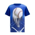 thumbnail image 4 of Athletic Works Boys Active Solid and Print Short Sleeve T-Shirts, 3-Pack, Sizes 4-18 & Husky, 4 of 14