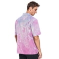 thumbnail image 4 of Ckdifva Pink Bubbles Mens Button Down Short Sleeve Shirt Casual Shirts Beach Hawaiian Shirts, 4 of 8