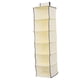 thumbnail image 1 of Bolsa de almacenamiento colgante para armario, 6 rejillas, color beige, 1 of 5