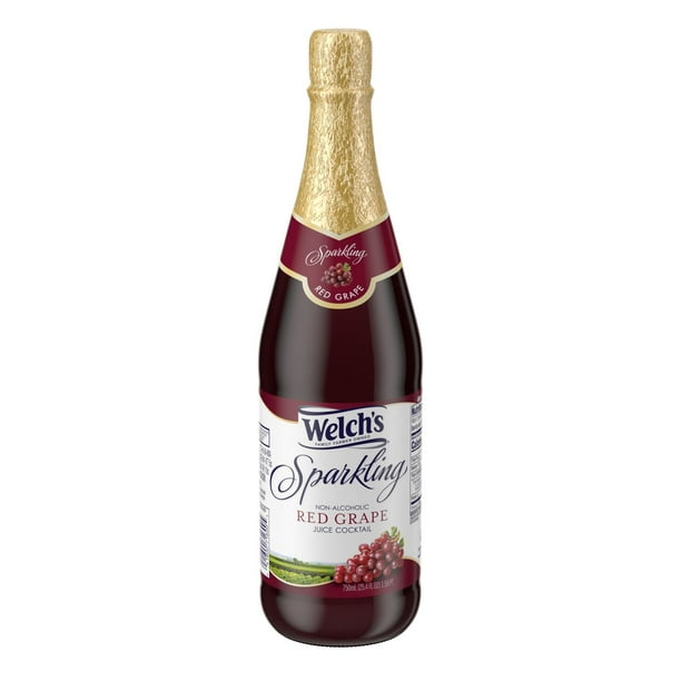 Welch's NonAlcoholic Sparkling Juice Cocktail, Red Grape, 25.4 fl oz