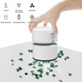 thumbnail image 3 of Handheld Vacuum Cleaner, Mini Vacuum Cleaner, Usb Rechargeable, 120 Minutes Run Time, 360 Cordless Handheld Vacuum Cleaner (white), 3 of 5