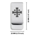 thumbnail image 2 of Stainless Steel Religious Jerusalem Cross Classic Slim Money Clip Credit Card Holder, 2 of 2