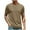 Khaki, variant on ZRGHAOYLQ Mens Solid Color Shirts Summer Crewneck Cotton T-shirts Casual Loose Gym Shirt with Chest Pockets Plus Size Breathable Basic Pullover Short Sleeve Athletic Tees