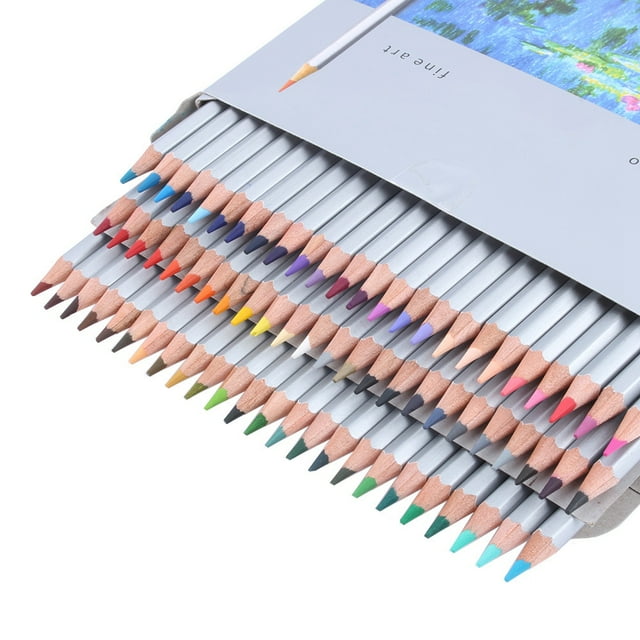 Haofy 72 Color Professional Oil Base Pencils Set Non-toxic Art Drawing Sketch Painting