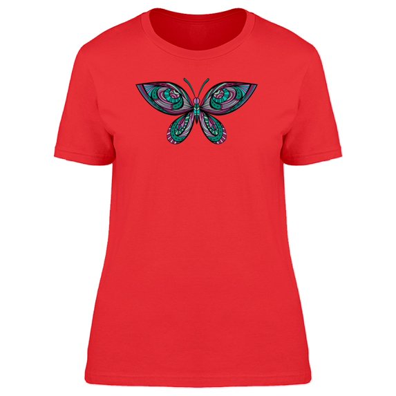 Colorful Paisley Butterfly Tee Women's -Image by Shutterstock