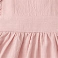 thumbnail image 4 of hengsof Cute Solid Color Summer Dress for Girls Stylish Ruffled Sleeve Casual Dress Versatile Everyday Children's Dress Ages 1-7, 4 of 8