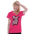 thumbnail image 3 of Treat Yo Self Funny Parks Rec Quote Womens Fitted Plus Size Graphic Tee Brisco Brands 2X, 3 of 5