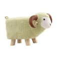 thumbnail image 1 of Reposapiés de animales para decoración del hogar, cómodo reposapiés de dibujos animados con patas de madera, otomano Verde, 1 of 9