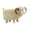 Green, variant on Esquirla Animal Footstool Adorable Sheep Cartoon Stool Wooden Small Seat Chair Teddy Velvet Non Slip Feet Functional Ottoman Suitable for Kids Room Playroom Ho White