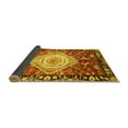 thumbnail image 2 of Ahgly Company Indoor Round Persian Yellow Traditional Area Rugs, 4' Round, 2 of 4