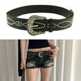 thumbnail image 2 of Jesscasday Punk Style Studded Belt Premium PU Leather Adjustable Fashion Accessory For Men And Women, 2 of 15