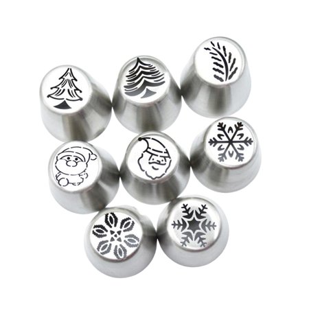 

8 Pieces Piping Tips Kit Decorating Tools Baking Supplies For Cream