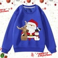 thumbnail image 2 of Byoo Tween Boy Sweatshirt Christmas Santa Painted O-Neck Long Sleeve Cozy Pullover Top Holiday Xmas Shirt, 2 of 3