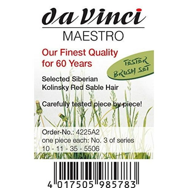 Da Vinci : Maestro : Kolinsky Tobolsky Red Sable : Series 35 : Size 4