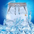 thumbnail image 7 of Uwinwear Men's Athletic Shorts Casual Classic Fit Drawstring Short Pants Summer Beach Casual Shorts with Elastic Waist and Pockets,Sky Blue,XXXL, 7 of 7