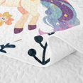 thumbnail image 5 of Erosebridal Cute Unicorn Floral Twin Quilt Set,Wild Mushroom Daisy Twin Coverlet Set For Girls,2pcs, 5 of 7