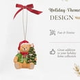 thumbnail image 4 of Spode Christmas Tree Teddy Bear Ornament, Durable Holiday Ornament for Festive Decor & Winter Wonderland Display - Sleek Seasonal Ornaments for Tree, Mantel, Holiday Home Decoration, 4 of 6