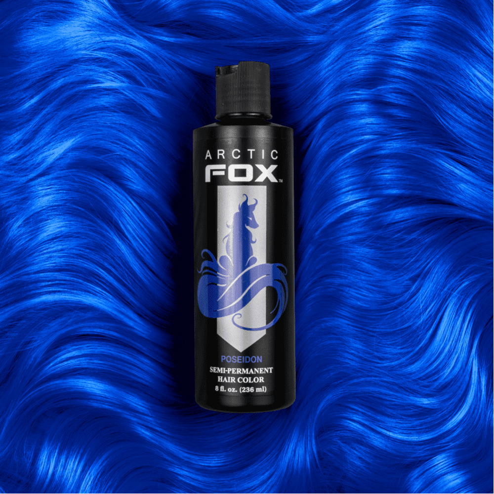 Arctic Fox 8-oz Poseidon Semi-Permanent Vegan Hair Dye Color Cruelty Free -  