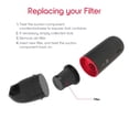 thumbnail image 4 of IonVac Turbo CarVac Vacuum Filter Replacement Kit, 4-Pack, 4 of 5