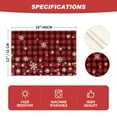thumbnail image 4 of Smile Snowflake Buffalo Check Plaid Christmas Placemats 4-Pack 12 x 18 Inch, 4 of 6