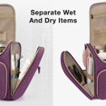 thumbnail image 7 of BAGSMART Extra Large Travel Toiletry Bag, Water-resistant Makeup Cosmetic Bag with Hanging Hook, Travel Toiletries Accessories Organizer Essentials, Full Sized Container, Purple, 7 of 7