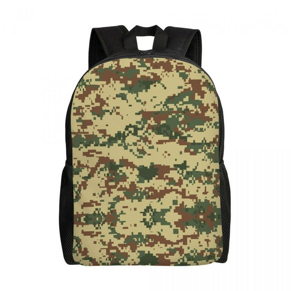 Vintage Camo Backpacks for Men Women College School Student Bookbag Fits Laptop Military Army Camouflage Bags