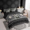 thumbnail image 3 of Erosebridal Bohemian Aztec Twin Bedding Sets, Gray Black Aesthetic Bedding Comforter Set, Black Reversible 7 Pieces, 3 of 6
