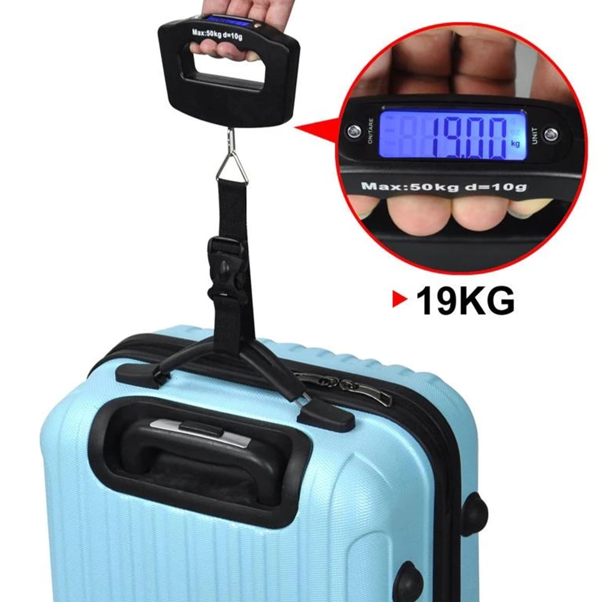  QUMOX High Precision Digital Travel Scale for Suitcase