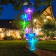 thumbnail image 2 of SAYDY Solar Angel Wind Chimes, Solar Wind Chimes Changing Colors Waterproof Outdoor Wind Chimes (Blue), 2 of 7