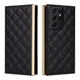 thumbnail image 4 of Desugned For Samsung Galaxy S21 Ultra Wallet Phone Case,With Suction Cup Fastener,Flip Folding Kickstand,With Card Slots,Wrist Strap&Shoulder Strap,Shockproof PU Leather Phone Case,Black, 4 of 9