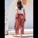 thumbnail image 5 of Pantalones Palazzo Harem Informales Holgados con Cordón para Mujer, para Verano, Playa, Viajes, Vacaciones, con Bolsillos. Naranja Rojo L, 5 of 6