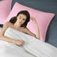 thumbnail image 3 of Almohada de núcleo de plumón de hotel de grado, suave, apoyo para dormir boca abajo y estómago, tela amigable, núcleo de almohada no colapsable (una pieza) rosa, 3 of 6